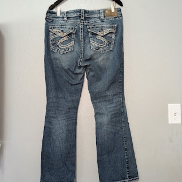 Silver Pioneer Ladies Jeans Bootcut 14x31 Good Condition - Picture 3 of 10